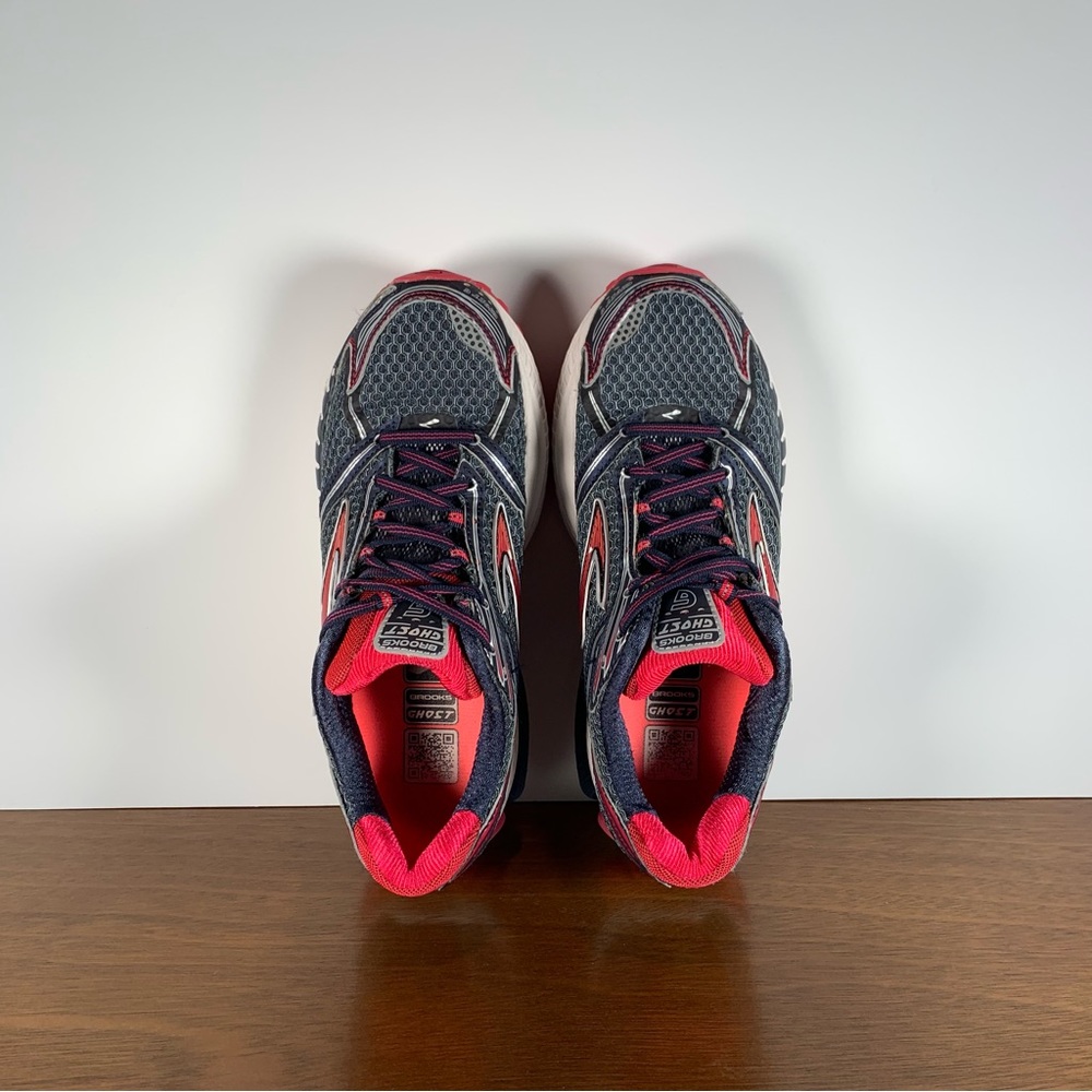 Brooks - Ghost 6 Athletic Shoes Red Gray - Women’s 8.5 - Picture 5 of 8